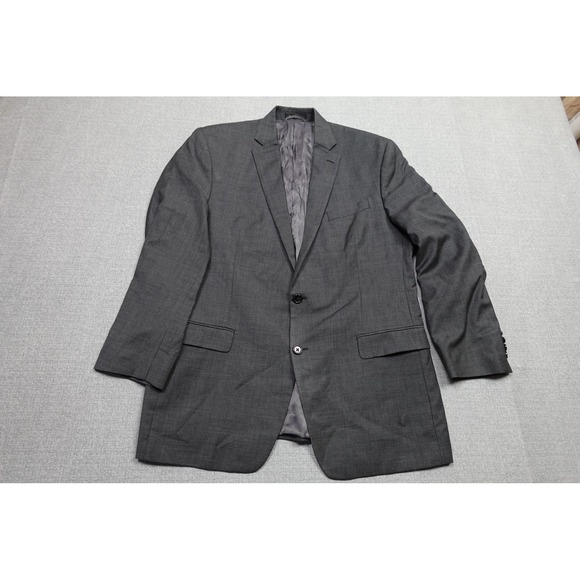 Lauren Ralph Lauren Other - Lauren Ralph Lauren Suit Jacket Mens 44L Gray Wool Two Button Notch Lapel
